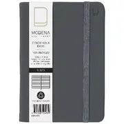 Modena A6 Recycled PU Ruled Notebook Grey
