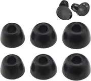 Zosylala Replacement Memory Foam Ear Tips for Galaxy Buds2 Pro - Earphones Comfort and Noise Isolation -3 Pairs Premium Replacement Foam Ear Tips (S/M/L, Black)