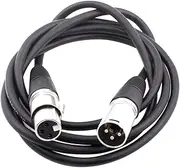 Abaodam 10M Portable Male to Female Microphone Cable Cord Black Compatible with Mixer Loudspeaker for Sound Equipment Mixing Console Use