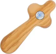 NUOBESTY Small Handheld Cross for Confirmation Wooden Religious Baptismal Present
