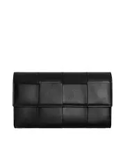 Bottega Veneta Flap Wallet in Black