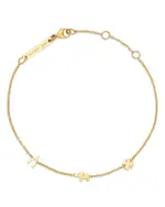 Zoe Chicco 14K Yellow Gold Itty Bitty Symbols Luck Link Bracelet