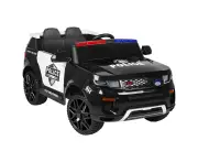 ALFORDSON Kids Ride On Car Police Remote Control Black