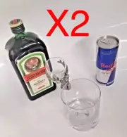 x2 Jagermeister Shot Glass Holder Jager Bomb Party Present Alcohol - Spirit Bar