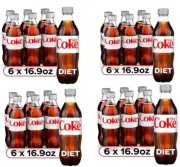 Coca-Cola Bottles, 16.9 fl oz, 6 Pack, 4 Sets