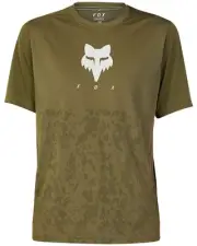Fox Racing Ranger TruDri Mens SS MTB Mountain Bike Jersey Olive Green