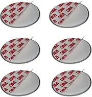 6 Pack -Magnetic Smoke Detector Mount Magnetic Adhesive Pads for Smoke Alarms Ø 40mm - Fast & Safe Mounting - No Drilling Or Screws - Fire Protection - Installation Tool