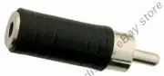 Mono 1/8"Female Jack~RCA Male Plug Audio/Sound Port Cord Adapter,3.5mm{NO CABLE