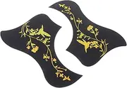 PLAFOPE 2Pcs Guitar Protective Stickers for Acoustic Guitar Scratch Pickguard Decals Lightweight Design