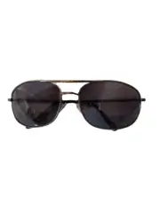 Black/Grey Men's Circled Tinted Grey/Black Sunglasses 100% UVA/UVB Protection