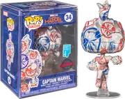 Captain Marvel - Captain Marvel Patriotic Age Artist Series #34 Pop! Vinyl with Pop! Protector