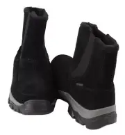 NIB G.H. Bass & Co. Excalibur Mens Black Suede Waterproof Pull-On Winter Boots