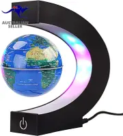 Magnetic Levitation Floating Globe with Touch Switches LED Light,World Map