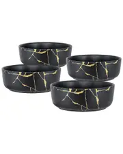 A&B Home Set Of 4 Serving Bowl With Gold Details
