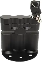 Locking Pack Mount for Fuel Pack, Key Lock, Pack Mount Lock with Backing Plate Base and 2 Keys, Compatible with RotopaX RX LOX PM, Crafted from Metal, Complete Accessories