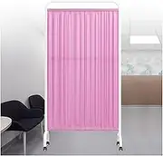 Clinic Privacy Screen,Hospital Room Partition with Brake Wheel,1-5 Panels Temporary Partition Wall Panels,Suitable for Wards/Hospitals/Living Room(Brown,1-Panel)