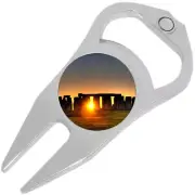 Stonehenge Sun Golf Ball Marker Divot Repair Tool Bottle Opener