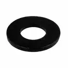 Pack of 5 Black Zinc Flat Washer M3 x 7 x 0.5 Metric Standard Round Engineers