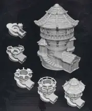 WOPCV02 - World of Pratheron : Corven Village - Magic Tower - 28mm
