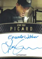 Star Trek Picard Season 2 & 3 Autograph Inscription Leif Gantvoort "Episode: ...