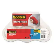 Scotch 38506DP3 3" Core Packaging Tape with DP300 Dispenser - Clear (6/Pack) New