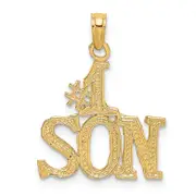 14K Yellow Gold #1 Son Charm