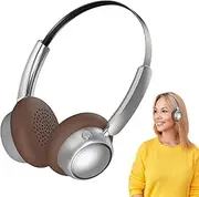Wireless Headset Over Ear | Noise Canceling Music Listening Headset | Audio Entertainment Earphones, Comfortable Retro Design for Women Men Adults Teens All-Day Use
