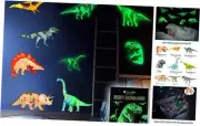 Dinosaur Wall Decals for Kids Room Glow in The Dark Stickers, Large DINO