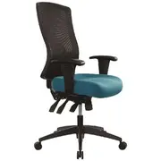 Buro Tidal High Back Mesh Chair with Arms Teal