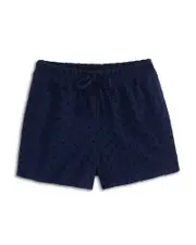 Aqua Girls' Cotton Voile Eyelet Shorts, Big Kid - Exclusive