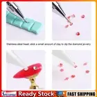 10Pcs Dual Heads Dotting Wax Pen Point Drill Picker Nail Art Studs Dotter (White
