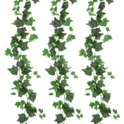 3-Pack Fake Artificial Ivy Vines Kit, 5.91Feet Silk Greenery [Dark Green]