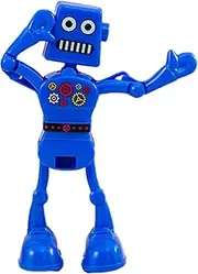 Robot Toy, Windup Dancing Toys, 4.53x4.72x3.14 Inches Interactive Party Favor, Portable Fun Design, Colorful Action Movement for Birthday Parties, Classroom Rewards, Travel