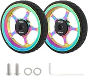 Ronyme Folding Bike Wheel Replacement for Easywheel with Aluminum Alloy, Thick Body Colorful