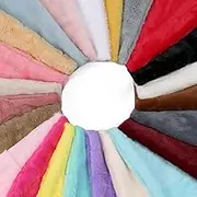 Faux Fur Fabric Material,Soft Cuddly Luxury Handle,22 Colours,165cm Wide,Dusky,Bright & Natural Colours. 10mm Pile,Soft Sheen with Beautiful Drape. Neotrims. (Off White, 1 Meter)