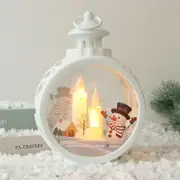 Christmas LED Lamp For House Lantern Light Candles Xmas Tree Ornaments Santa Lamp Home Decor