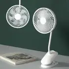 Clip On Desk Fan Stroller Fan Rotatable Portable Cooling Fan Quiet 4 Speeds USB