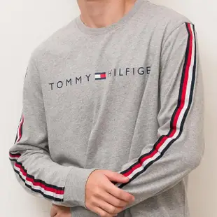 【Tommy Hilfiger】男版 文字國旗LOGO 平輸品(長袖 薄長袖 T恤)