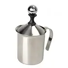 Milk Frother, Stainless Steel Manual Milk Foamer, Handheld Coffee Milk