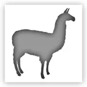 Llama Animal Stencil - Choose a Size - Laser-Cut Reusable Plastic
