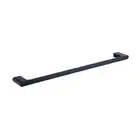 KOMPAKT RUND Single Towel Rail BK301-800-B Matt Black 800mm