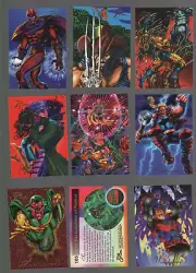 1994 Marvel Flair Comic Trading Cards Lot-610 cards