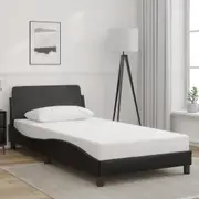 Bed Frame without Mattress Black 107x203 cm King Single Faux Leather vidaXL