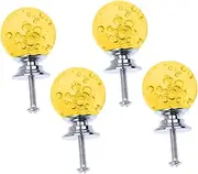 4 Pack Bubble Ball Cabinet Door Knobs Single Hole Drawer Pulls Modern Drawer Knobs for Home Office