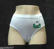CAROLE 100% Cotton White Hipster Brief Size 7/Large