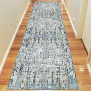 Glamor Quality Blue Runner Rug