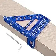 Multi Angle Measuring Ruler,3D Woodworking Ruler - Multi-Angle Precision Tool for Carpentry Machine Architecture Drawing Saw Router