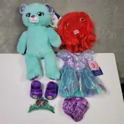 BUILD-A-BEAR 2015 Disney Ariel Limited Edition Bear With Accessories Collectors