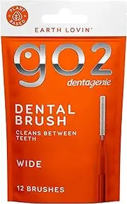 GO2 Dentagenie Dental Brush WIDE (Orange) 12pk