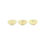 Gold Plated And silver Plated Connector E-coated Hearts. Hammered, Findings wit